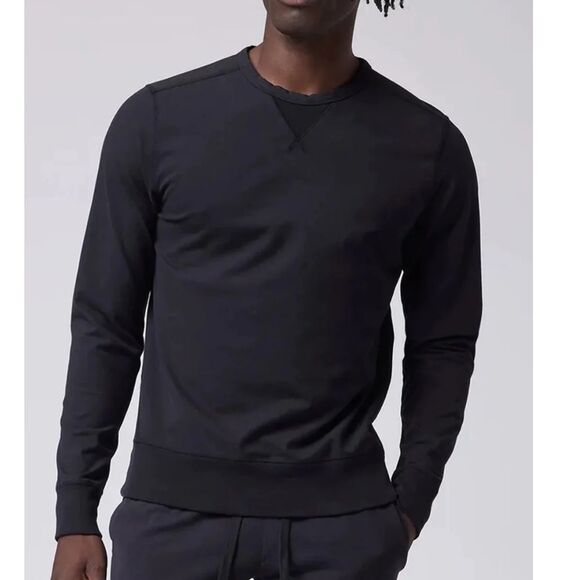 Good Man Brand Flex Pro Jersey Crew Sweatshirt black size M - Picture 2 of 9